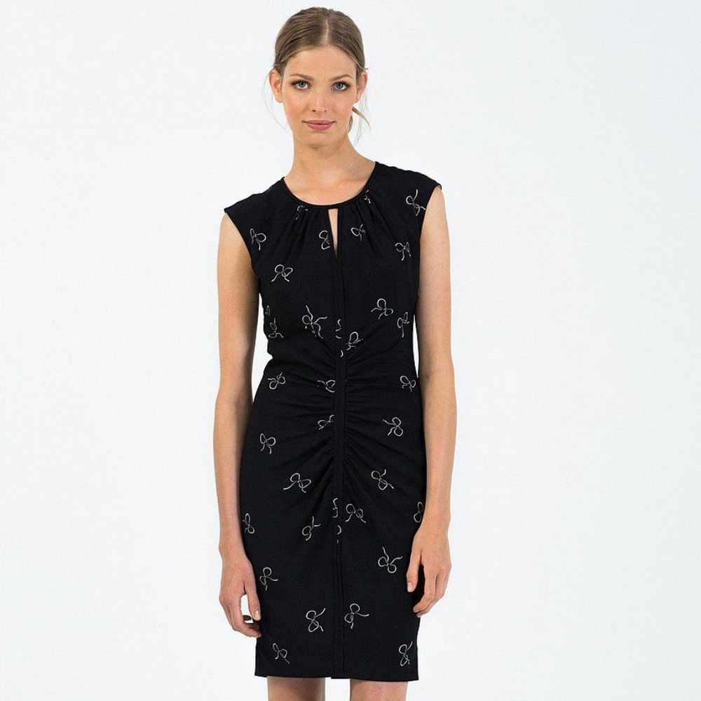 Country Road Bow Print Dress